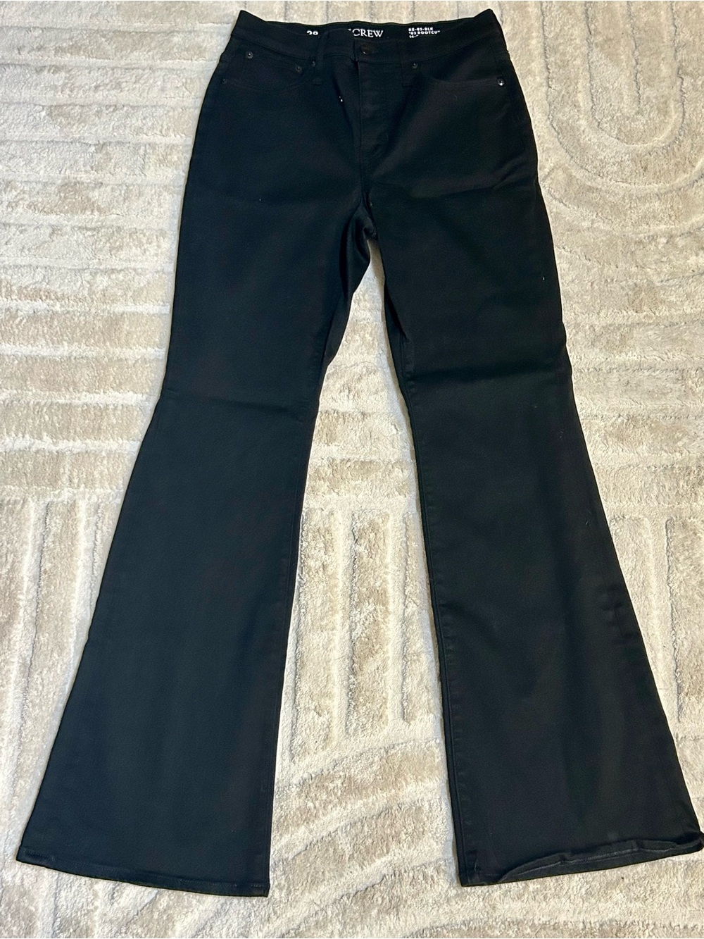 J. Crew Black Flare Jeans - Y2K stretch